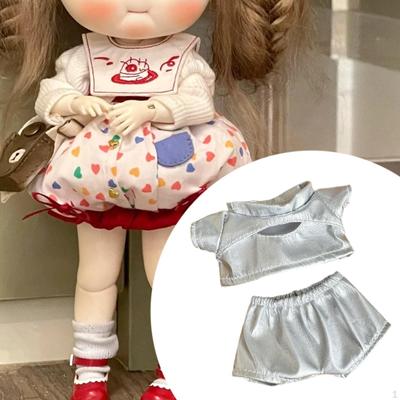 15 Cm Doll Clothing Set, DIY Top And Bottom Outfit, Plush Accessories for Play