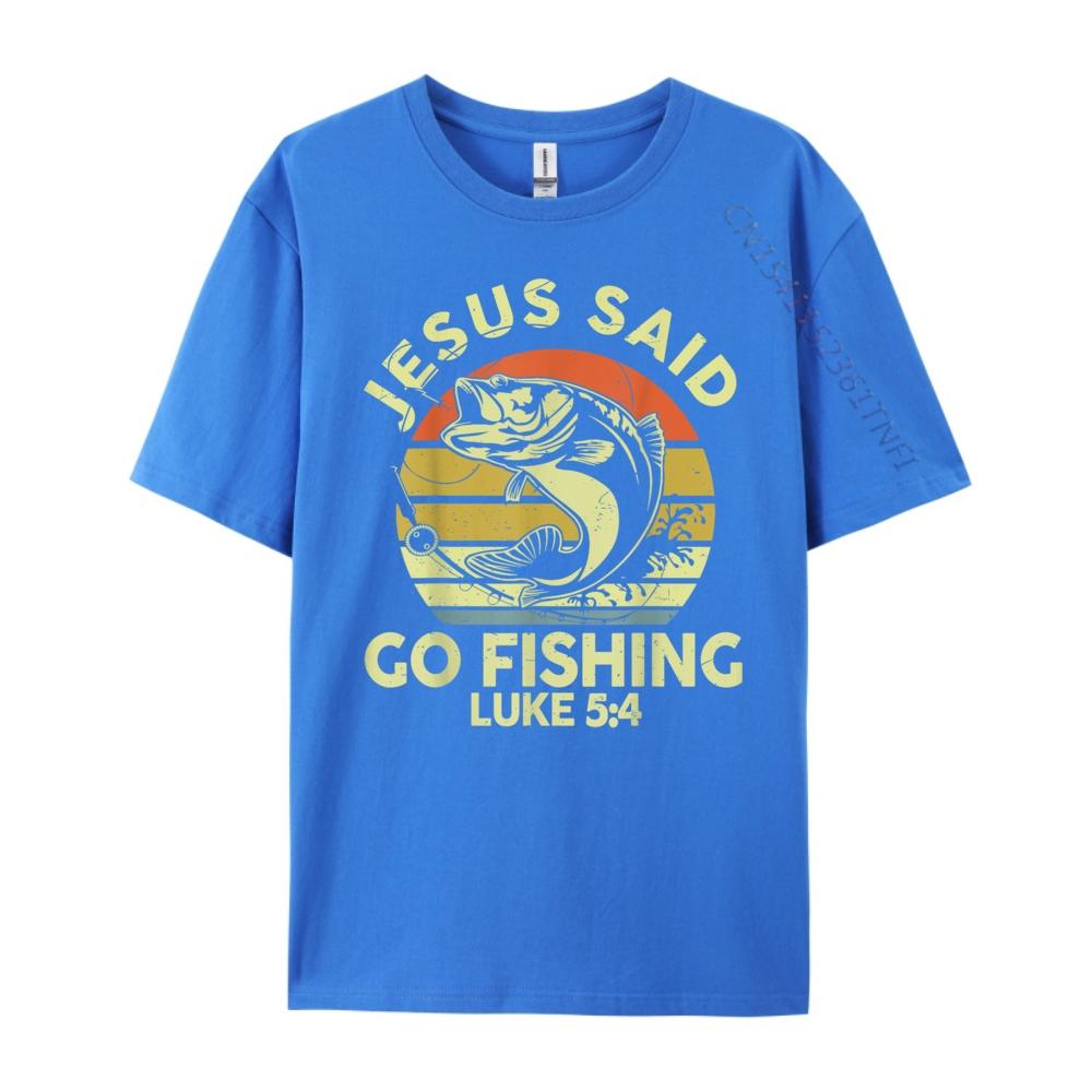 Dad Jesus Christ Said Go Fishing Bass Christian Funny Graphic T Shirts 100 Cotton Meme Tshirt Tshirts