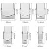 3pcs Stainless Steel Bracelet Clasp Crimp Jaw Hook Watch Band Connect Buckle for DIY Leather Silicone Bracelet Jewelry Making
