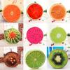 Adorable 16" Round Fruit Sofa Throw Pillow For Living Room Or Bedroom
