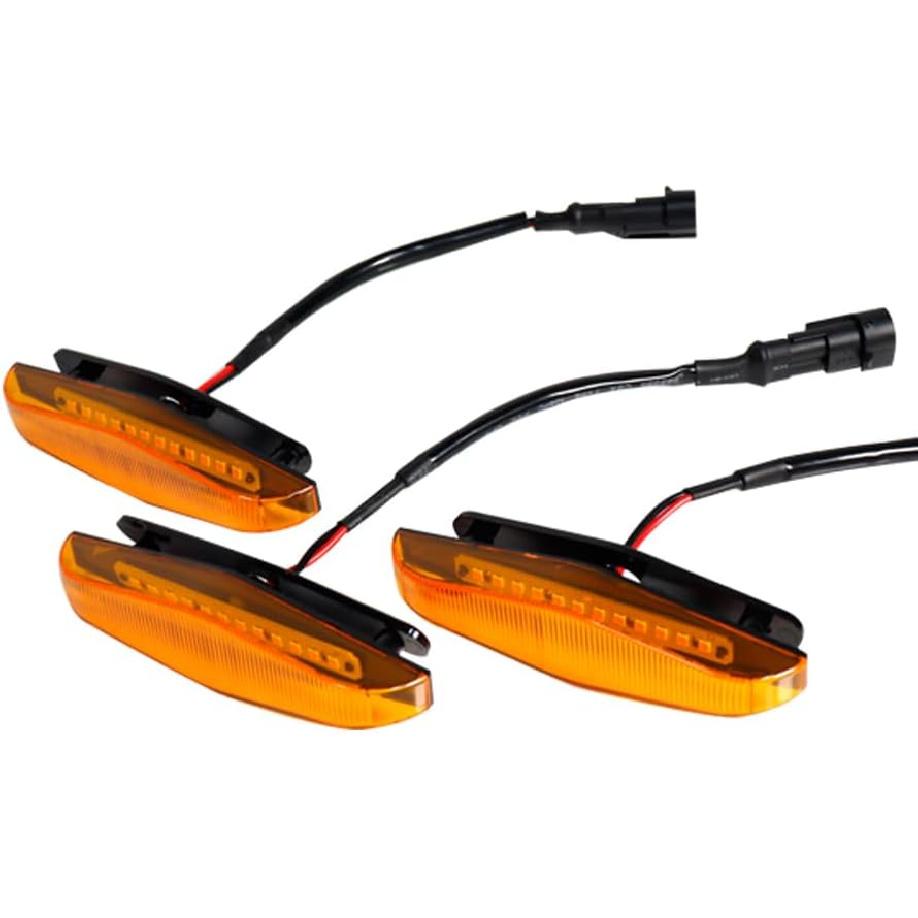 

GTINTHEBOX 4 Pcs Led Grille Amber Light for 2014-2021 Toyota 4Runner TRD Pro Grille SR5 TRD Off-Road Limited TRO Pro - Smoked Shell Amber Shell Amber Light(3