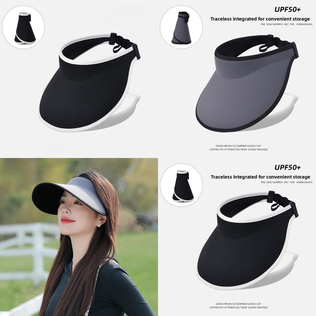 Ice Silk Summer Sun Hat With Large Brim And Uv Protection For Outdoor Women