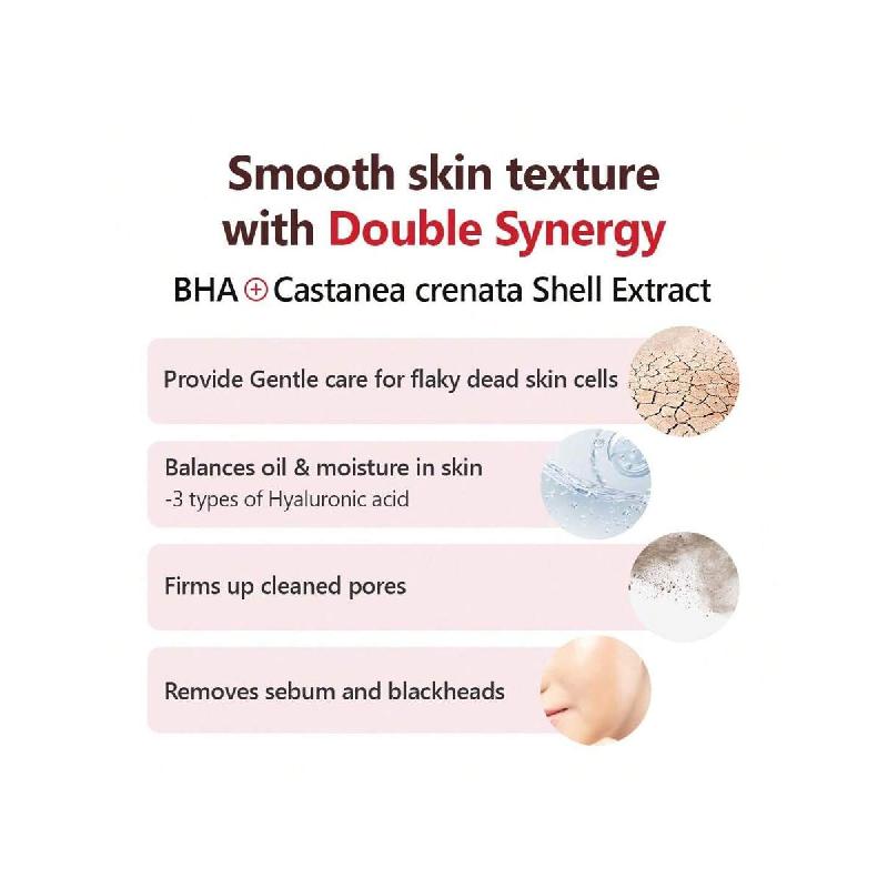 Isntree Chestnut BHA 2% Clear Liquid 100ml | Mild Exfoliant | Pore Tightening | Removes Dead Skin Cells | Korean Skincare