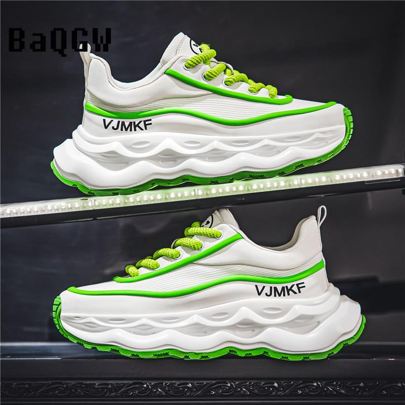 Fashion Designer Men's Sports Shoes Breathable Comfortable Casual Height Increased Platform Shoes Non-slip Thick-soled Chunky Sneakers