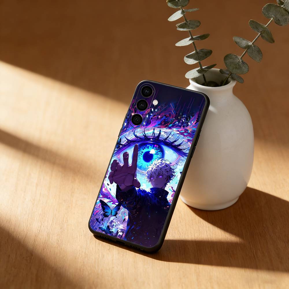 J-Jujutsu Anime KAISEN Phone Case For Samsung Galaxy A91,80,73,72 ,71,53,52,32 ,31,22,21s,20,Soft Black Case