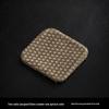 Two-Color Jacquard Tea Mat - Handmade Plant-Dyed Coaster, Retro Style Fabric Tea Coaster