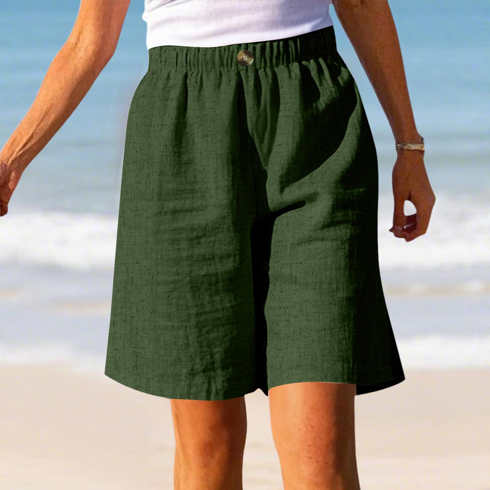 

Женские свободные повседневные шорты с высокой талией и бантом, эластичные клетчатые шорты повседневные шорты XL