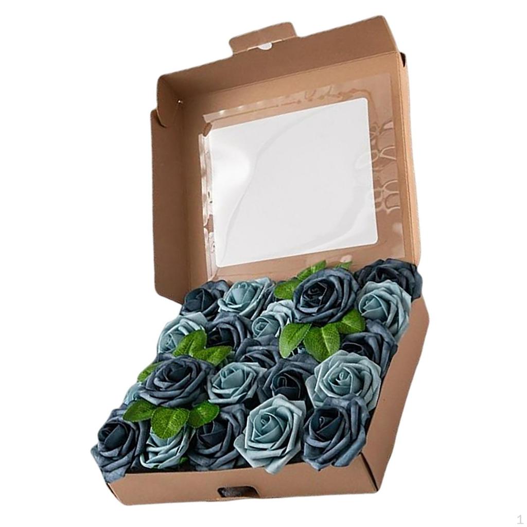 25Pcs Foam Rose Bulk with Wedding Bouquets Centerpieces Bridal Shower Party Home DIY Artificial