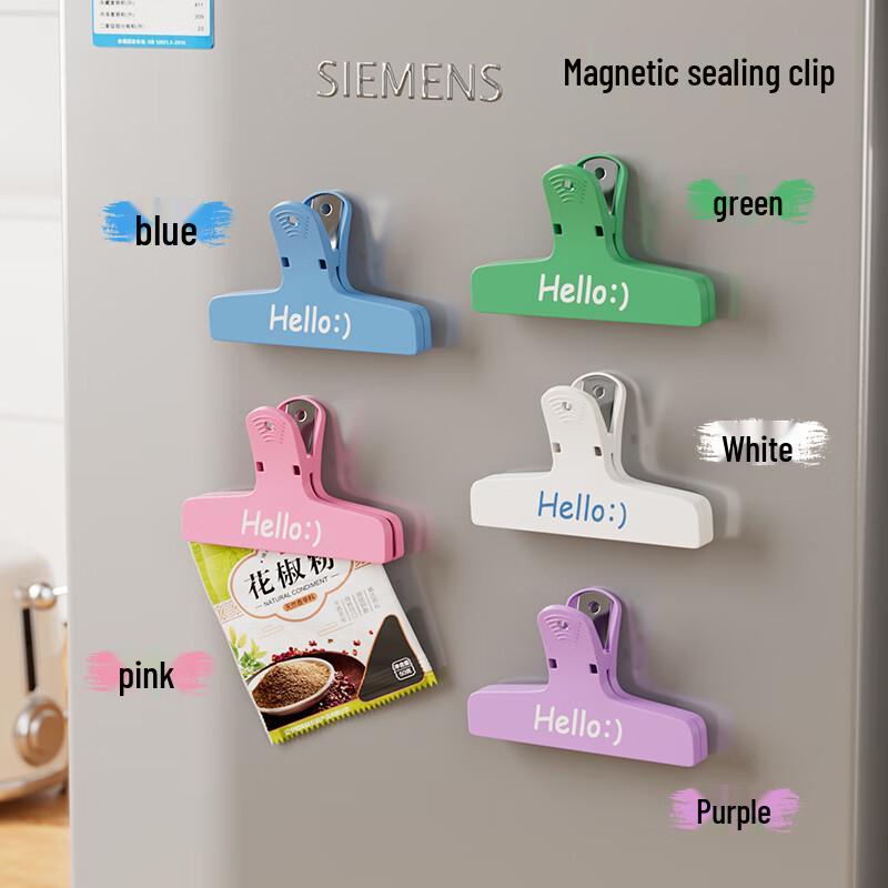 

Набір магнітних затискачів для герметизації та магнітів на холодильник (5 шт)