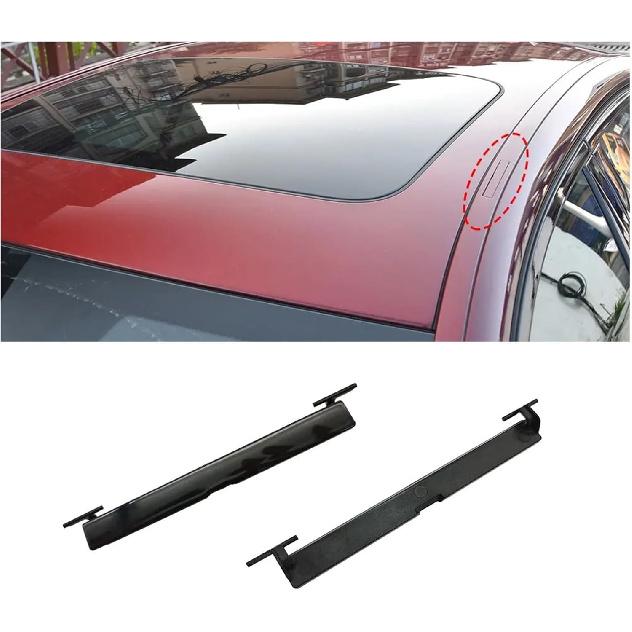 Lišta střešního nosiče na levé straně vozu Krycí deska střešního nosiče Kompatibilní pro BMW G30 F90 Řada 5 520 528 530 535i M5 2017-2023(Černá)