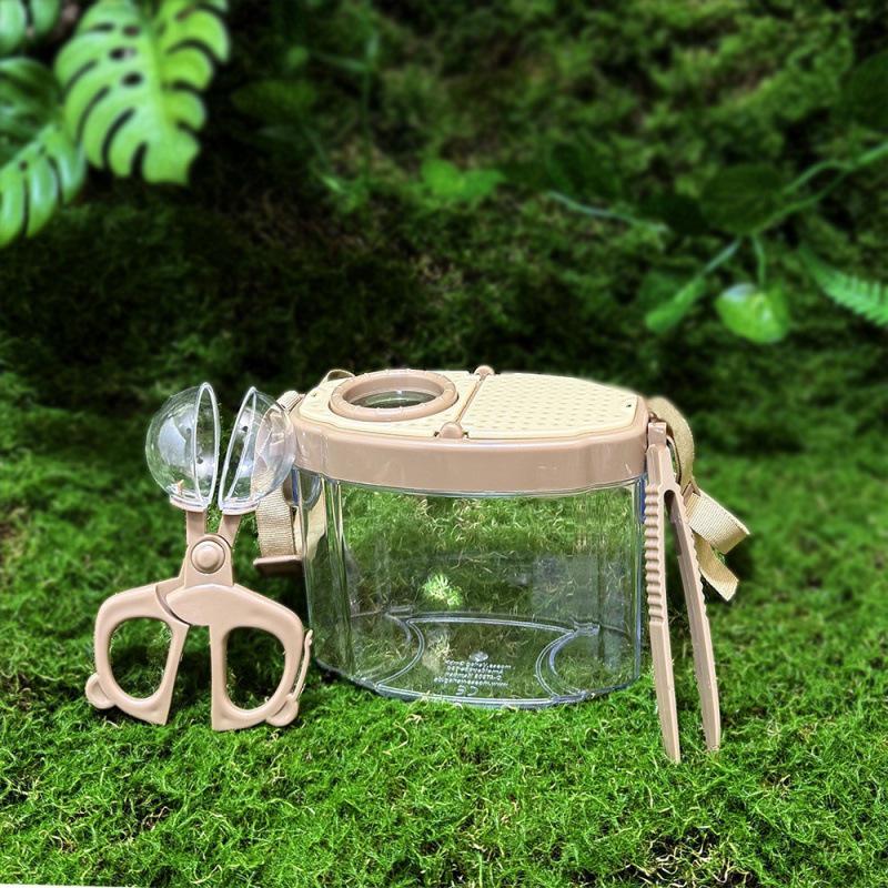 Kids' Outdoor Adventure Insect Observation Kit with Magnifying Glass, Butterfly Net, and Exploration Tools