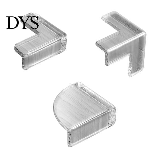 Furniture Corner Protector 4Pcs Table Guard Transparent Baby Safety Silicone L Type Edge Cover T Fan Children Protection Home Supplies
