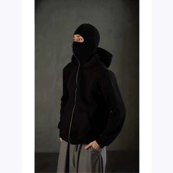 Autumn and Winter Men's and Women's Casual Sportswear with Hooded Mask Design Sporty Plus Size Hoodie