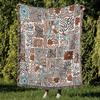 Tribal Leinen Decken Karierte Gestrickte Outdoor Teppiche Camping Picknick Decke Boho Dekorative Bettdecken Sofamatten Reise Teppich Quaste