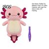 DIY Drawing Stuffed Doll Glow in The Dark Animal Toy with Light Pen, Luminous Fox Rabbit Kids Plush Bear Penguin Doll, Painting Glowing Plushie