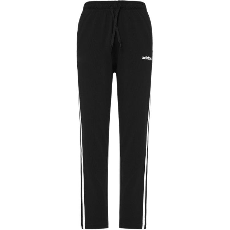 Adidas New Chinese Style Floral Embroidery Outdoor Versatile Side Stripe Vintage Knitted Sports Pants Unisex Pants Black DU0456(TEAM702-DU6)