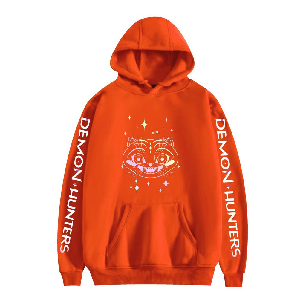 KPop Demon Hunters Cartoon Hoodie Sweatshirt Anime Printed Cool CARTOON Pullover Hooded Unisex