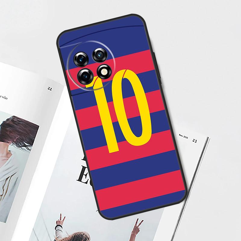 FootBall Number 10 7 Case For OnePlus Nord N20 N10 2T CE 2 3 Lite OnePlus 12 11 9 10 Pro 9RT 10R 12R 10T Cover