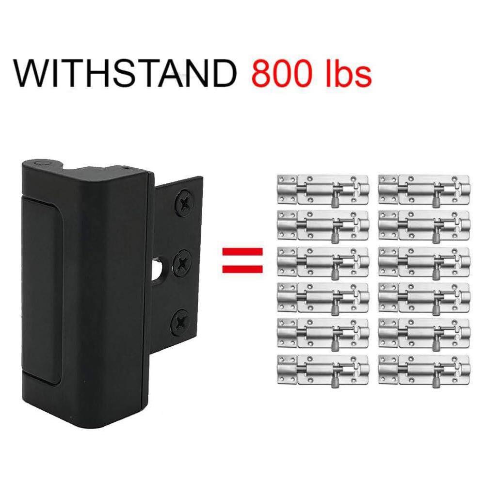 2Set Home Security Door Lock To Home Prevent Unauthorized Entry, Black