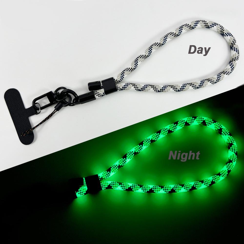 New Creative Handmade Luminous Phone Lanyard Anti-lost Removable Wrist Straps Wristband Adjustable Keychain Hanging Rope