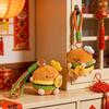 Key Buckle Hamburg Key Chain Lucky Plush Food Keychain Creative Fortune Burger Pendant  Women