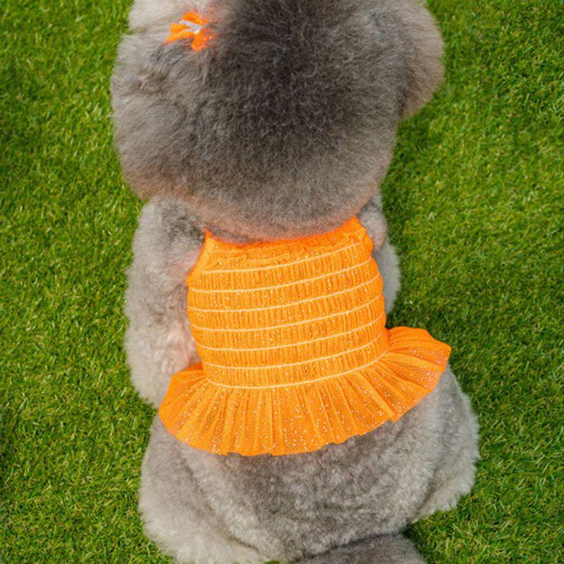 SALTYHEARTY Hello Crop Blouse NEON ORANGE