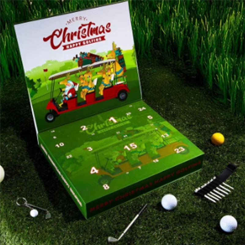 Advent Calendar 2025 Golf Decorations Christmas For Shelf Desk Office Living Room Small Sports Tools