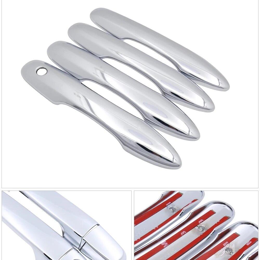 Luxury Chrome Door Handle Cover Trim Protection Cover for Toyota Camry Daihatsu Altis XV70 70 2018~ Car Accessory Sticker