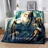 1pc Blanket The Lord of the Rings3 Print Design, Lightweight Blanket for Sofa, Bed- Soft &Warm, Gift for All Seasons like Christmas, Halloween