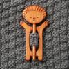 Umbrella Dancing Piggy Wooden Brooch Bunny Kitty Scarf Buckle Cute Animal Sweater Pin  Sweater
