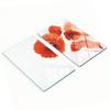 Set of Toughened Glass Kitchen Cutting Boards with Poppy Print 2x30x52 Cm
