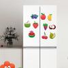 10 Soft Rubber Fruit Magnets - Cute DIY Refrigerator Stickers for Kitchen Decor