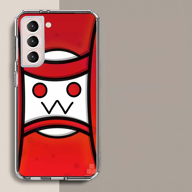 Geometry Dash Phone Case For Samsung A17 A56 A36 A26 A16 A55 A35 A25 A15 A05S Galaxy A71 A51 A41 A31 A21S A70 A50 A40 A30 A20S A