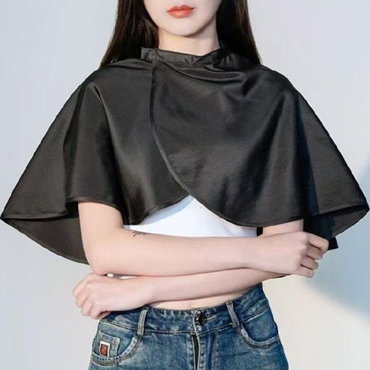 Mantella da Barbiere Tessuto Impermeabile Essenziale per lo Styling Sposa Professionisti del Salone Pronta per il Photoshoot Panno Protettivo per Capelli