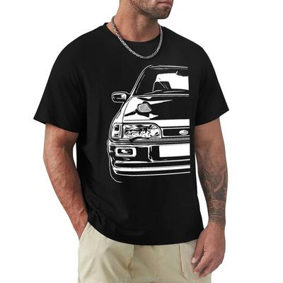 Ropa Hombre Harajuku Coche Clásico Sierra RS Cosworth Zafiro Tops Camiseta Gráfica Camisetas Manga Corta fitness Algodón Camiseta