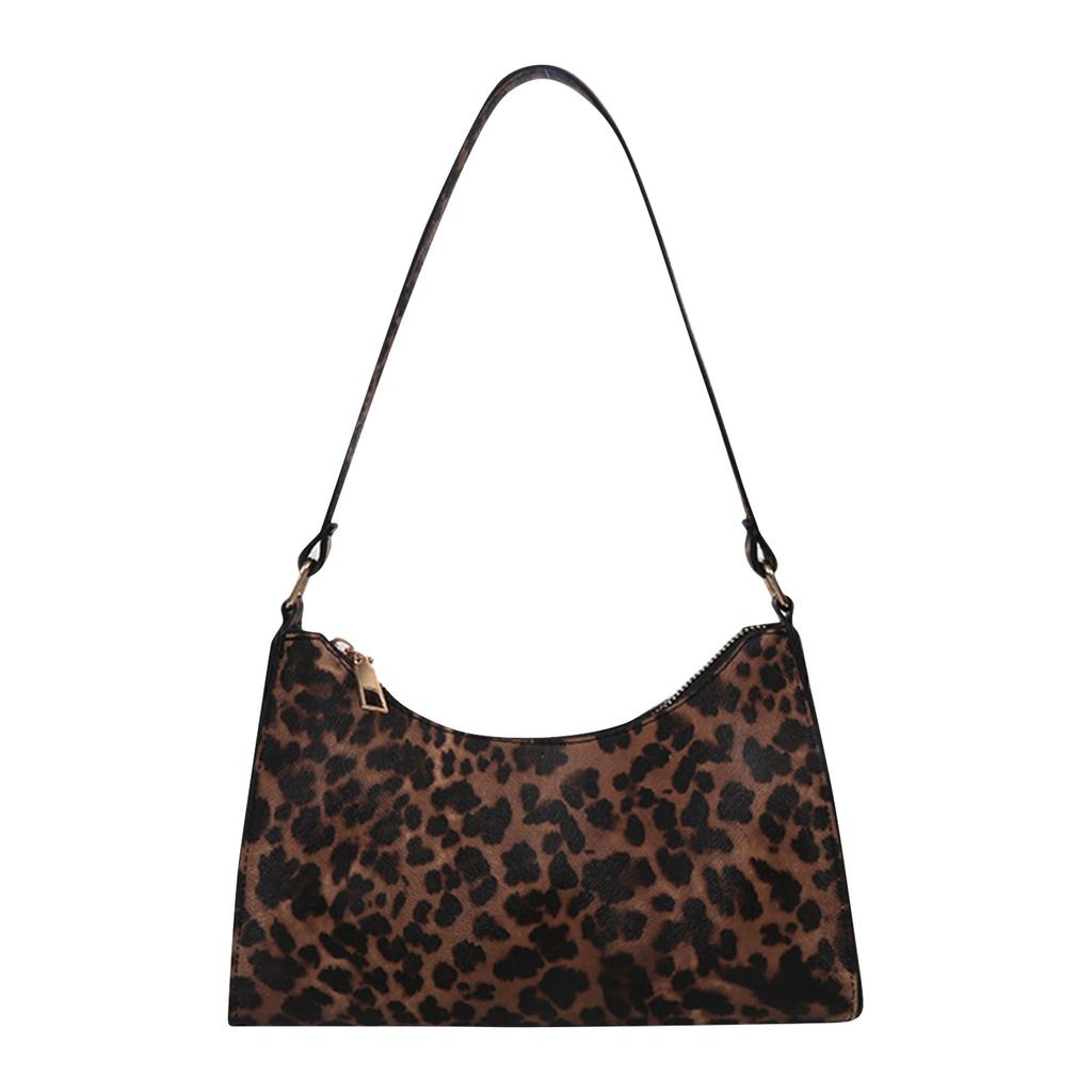 Damen PU-Leder Handtaschen Mode Druck Schulter Unterarmtasche