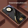 Flydende Mønster Til Honor Magic 6 50 70 90 Lite X7b 200 Pro Nova 10 Nova 5T X6 P30 Pura 70 Ultra Hærdet Glas Telefon Cover