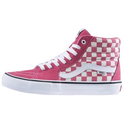 Sk8 Hi Abrasion Resistant High Top Skateboard Shoes Men's Pink VN000VHGU22