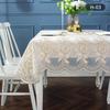 130x180cm Rectangular PVC Waterproof Tablecloth Soft European Lace Plastic Dustproof Table Cover Hot Stamping 3D Patterned Mat