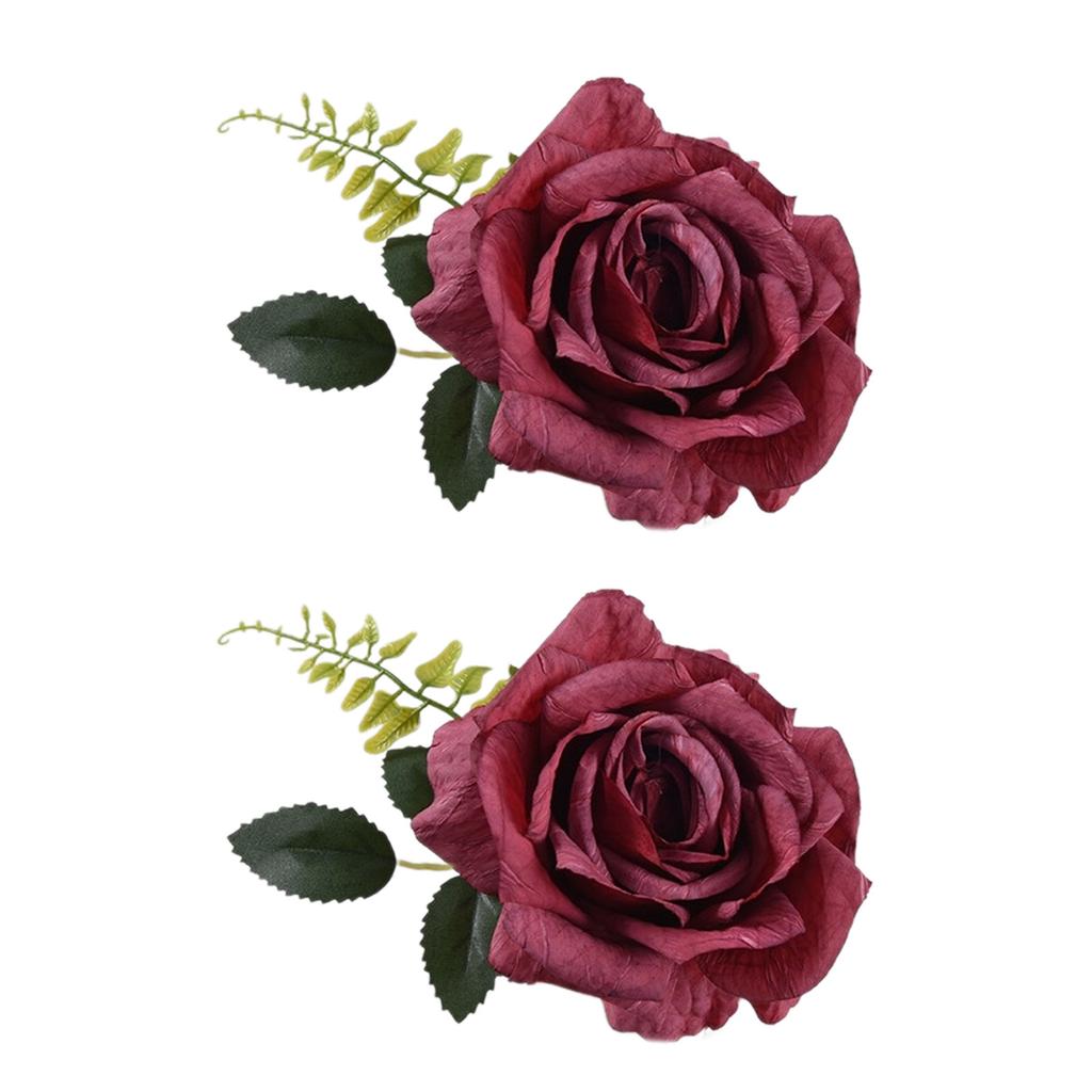 Stoff Blomst Gardinholdere Rose Gardinholdere Dekorative Tauholdere Vindusspenne for Vindusdekor