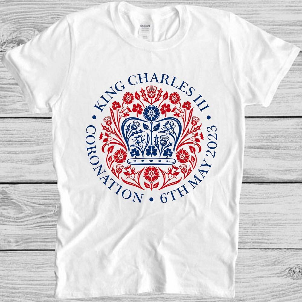 King Charles III Coronation Souvenir Gift Meme Gift Top Unisex Tee T Shirt M1054