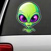Car Sticker Alien Cartoon Decal Vinyl Detachable Waterproof Outdoor Car Bumper Window Notebook Computer Decoration Car Accessories TM374