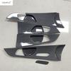 Car Inner Door Armrest Handle Bowl Frame Cover Trim For Kia Forte / Cerato / K3  -  Carbon Fiber Accessories Interior