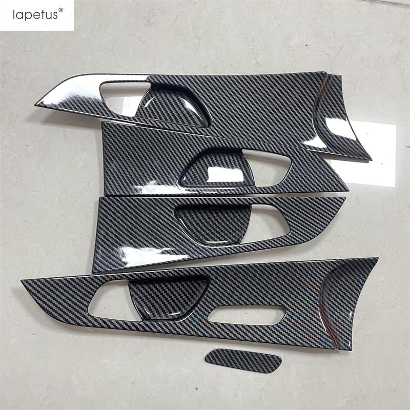 Car Inner Door Armrest Handle Bowl Frame Cover Trim For Kia Forte / Cerato / K3  -  Carbon Fiber Accessories Interior