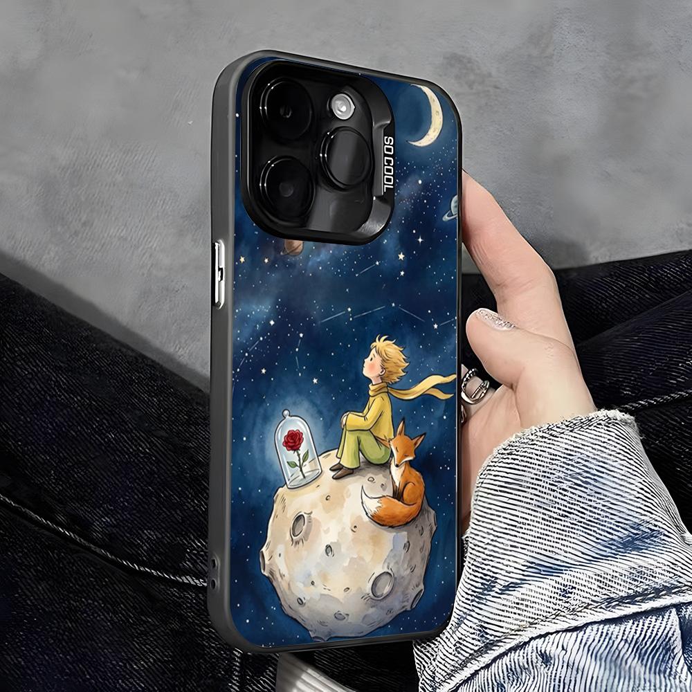 The Little P-Prince Phone Case For IPhone 17 Pro Max 16 Pro Max 15 14 13 11 12 Mini Xs X Xr 7 8 Plus Se Color Silver Cover