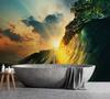 Wallpaper Sunset Behind the Waves
