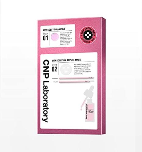 Official CNP Vita Solution Mask 5 sheets Serum Vita Mask 1 sheet x 5 sheets (Vita 1.5ml + 30ml)