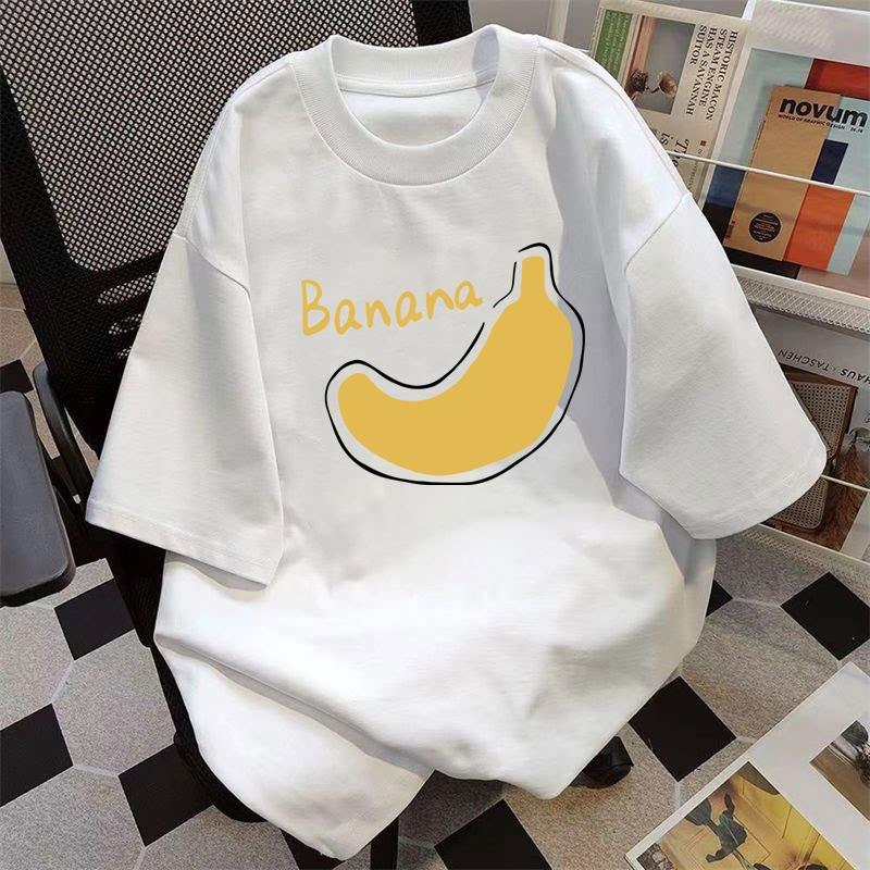 

Korean Version of Fun Banana Tshirt Mens and Womens Luxury Brand Top 4XL