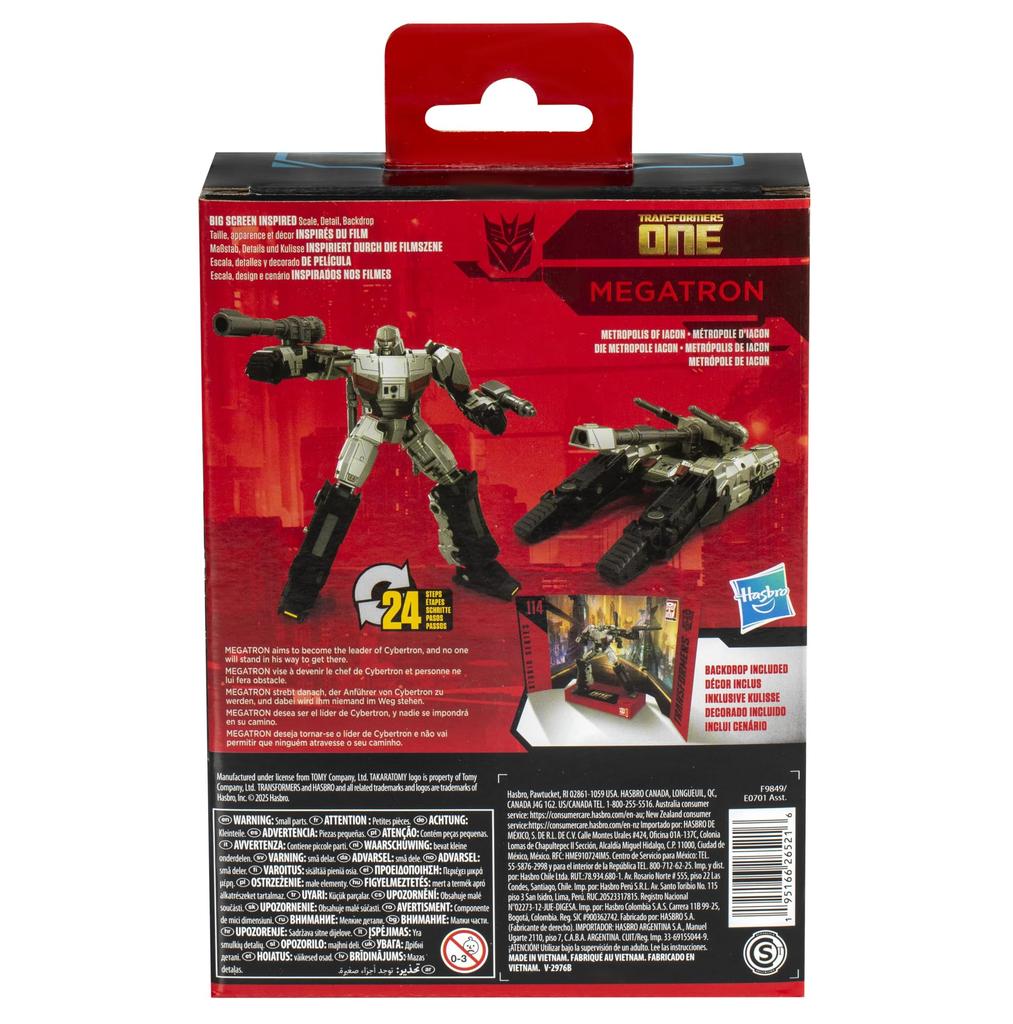 Transformers Toys Studio Series Deluxe One 114 Megatron Transforming Action Figure 4.5-inch 8+