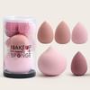 Extra Soft Mochi Puff - Cotton Candy Texture Blender for Liquid/Mineral Makeup, Bouncy Peach Sponge Dry & Wet Use